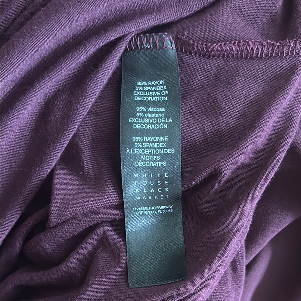 White House Black Market Long Sleeve Top – Size M - Picture 6 of 7